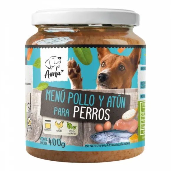 Ama Alimento Natural Pollo Y At N 400 Gr