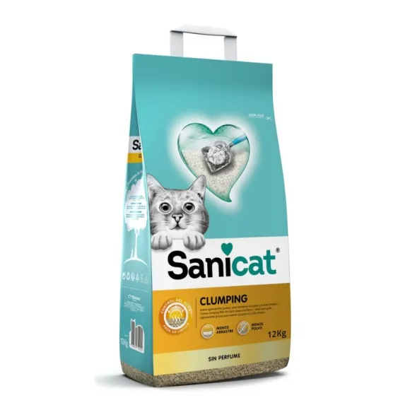 Arena Para Gatos Sanicat Clumping 12 Kg
