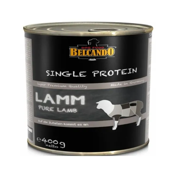 Belcando Lata Single Protein Cordero Alimento H Medo Para Perros 400 Gr