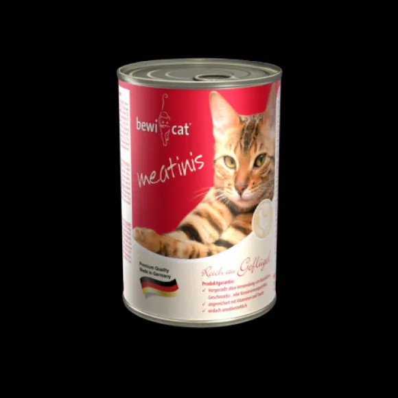 Bewicat Latas Meatinis Rico En Ave Alimento H Medo Para Gatos