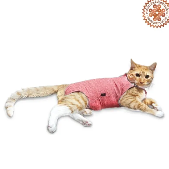 Body Rojo Con Nanocobre Para Gatos