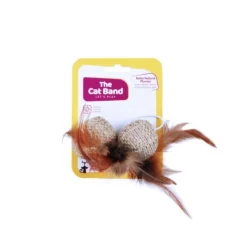 Bolas Natural Con Plumas Unidad