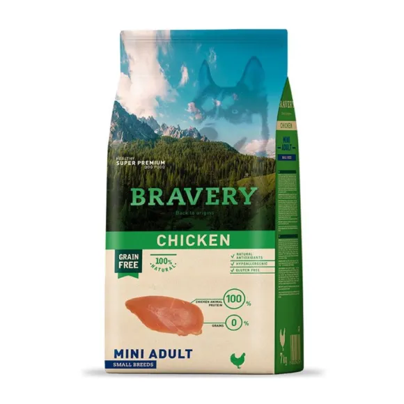 Bravery Chicken Mini Adult Alimento Para Perro