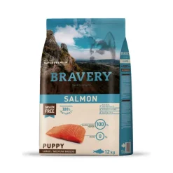 Bravery Dog Salmon Puppy Large/Medium Breeds Alimento Para Perro