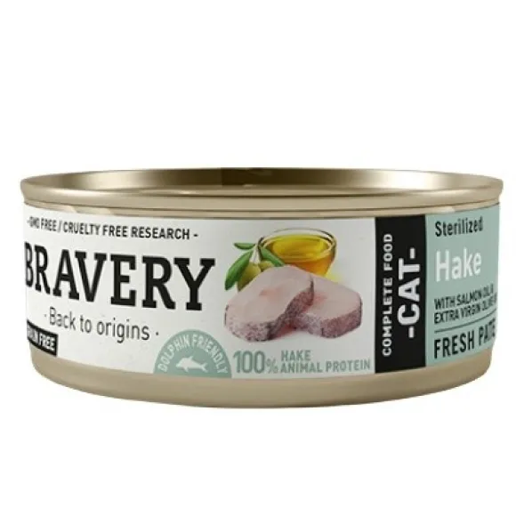 Bravery Merluza Alimento H Medo Para Gatos