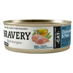 Bravery Pollo Y Guisantes Alimento H Medo Para Gatos