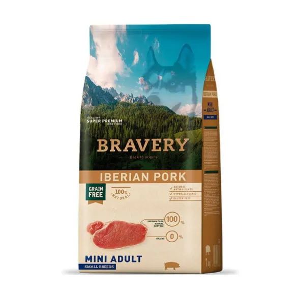 Bravery Pork Mini Adult Alimento Para Perro