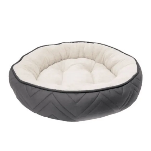 Cama Para Perro Dogit Dreamwell Redonda Gris
