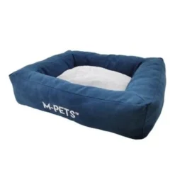 Cama Para Perro Mpets Earth Eco Basket Azul Con Gris
