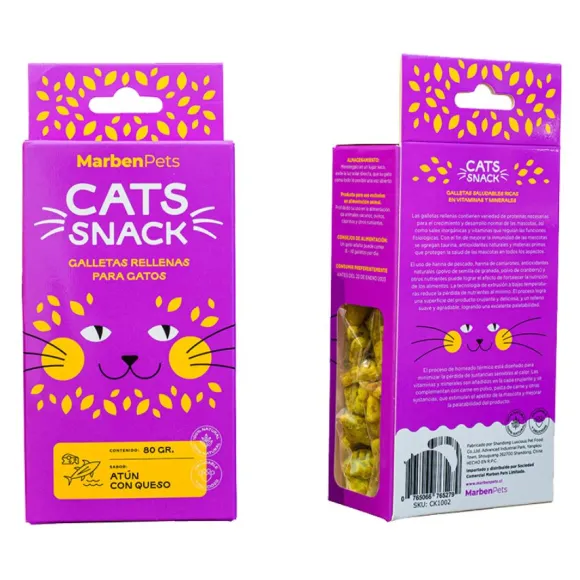 Cats Snack Galletas Rellenas Sabor At N Y Queso