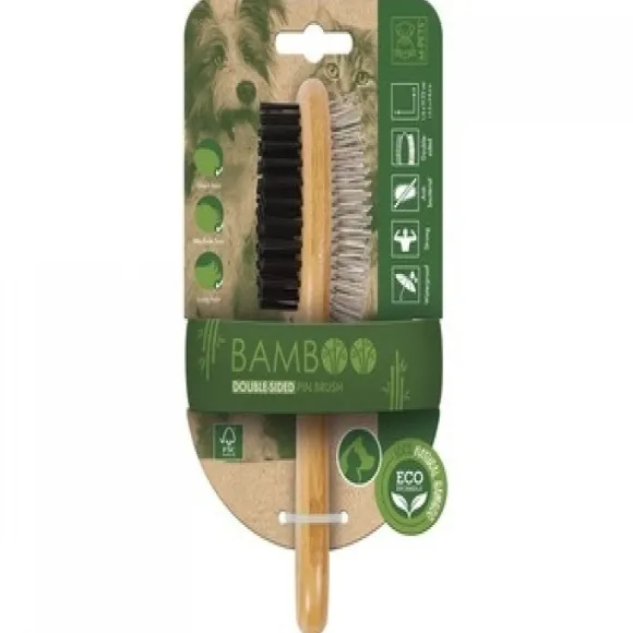 Cepillo De Pasador De Doble Cara De Bamb