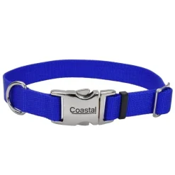 Collar Adjustable Dog With Metal Buckle, Blue