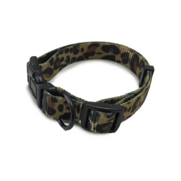 Collar Estampado Leopardo Para Perros