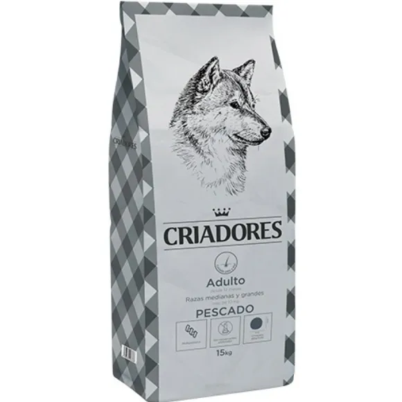 Criadores Adulto Pescado Raza Mediana Y Grande 15 Kg Alimento Para Perro