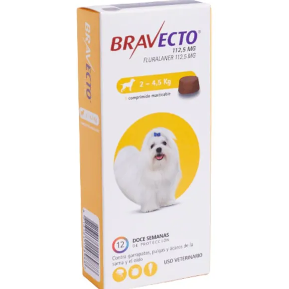 Desparasitante Bravecto Para Perros 2 Kg A 4,5 Kg