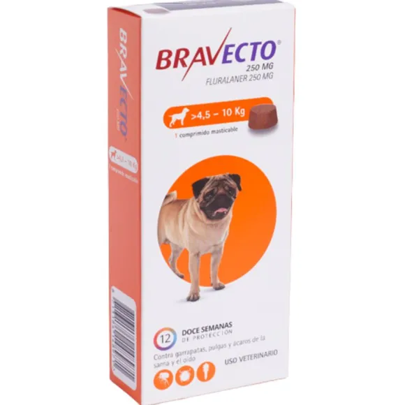 Desparasitante Bravecto Para Perros 4,5 Kg A 10 Kg