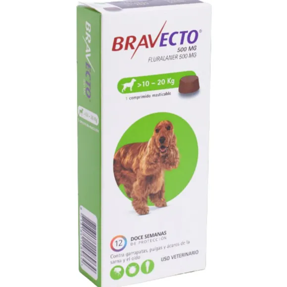 Desparasitante Bravecto Para Perros 10 Kg A 20 Kg