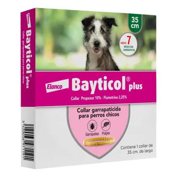 Desparasitante Para Perros Bayticol Collar Plus Tama O Peque O 35Cm