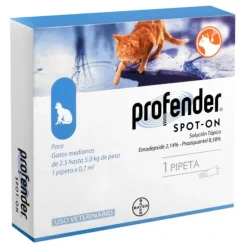 Desparasitante Profender Spot On 1 Pipetas Gato Antiparasitarios