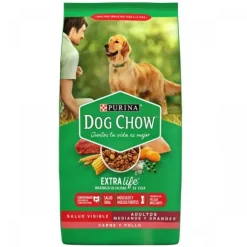 Dog Chow Adulto Medianos Y Grandes - Carne Pollo Alimento Para Perro