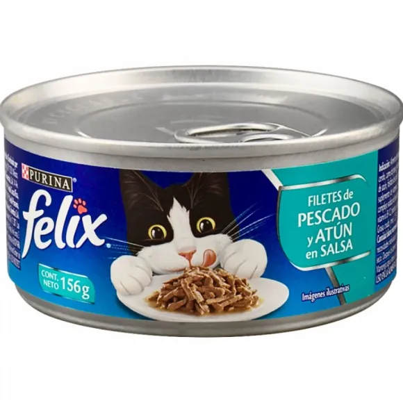 Felix Original Filetes De Pescado Y Atun En Salsa Alimento H Medo Para Gatos