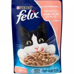 Felix Pouch Sensaciones De Salmon En Salsa Alimento H Medo Para Gatos