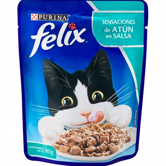 Felix Pouch Sensaciones De At N En Salsa Alimento H Medo Para Gatos