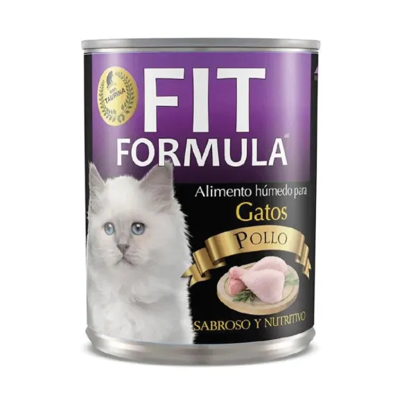 Fit Formula Lata Sabor Pollo Alimento H Medo Para Gatos