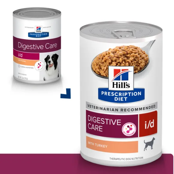 Hills Lata Canine I/D Cuidado Digetivo Alimento H Medo Para Perros