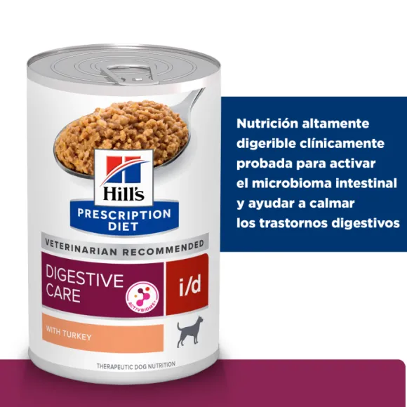 Hills Lata Canine I/D Cuidado Digetivo Alimento H Medo Para Perros