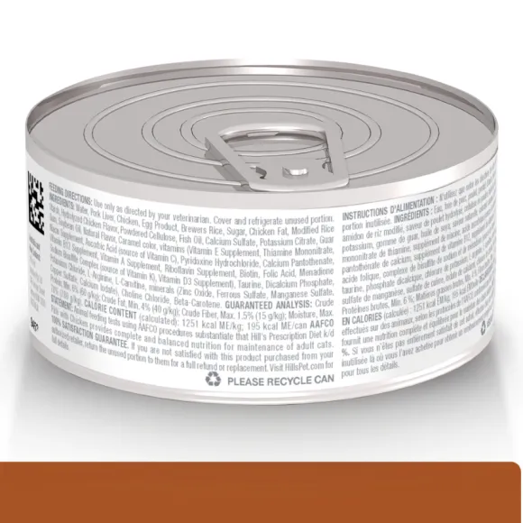 Hills Lata Feline K/D Cuidado Ri On Alimento H Medo Para Gatos