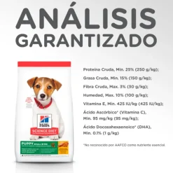 Hills Puppy Small Bites Receta De Harina De Pollo Y Cebada Alimento Para Perro