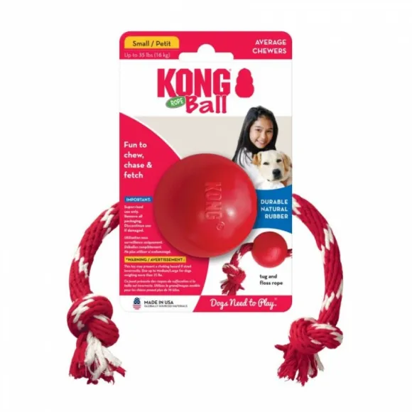 Kong Ball With Rope Small