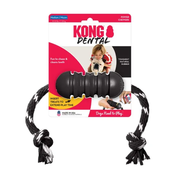 Kong Extreme Dental Con Cuerda - Talla M
