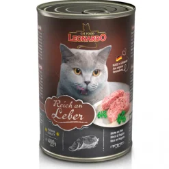 Leonardo Lata Quality Selection Higado Alimento H Medo Para Gatos 400G