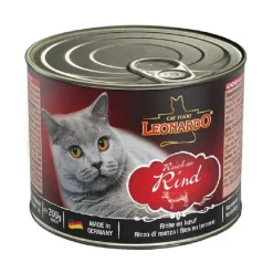 Leonardo Lata Quality Selection Ternera Alimento H Medo Para Gatos 200 Gr