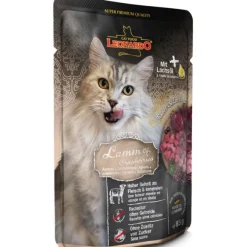 Leonardo Pouch Cordero Y Arandano Alimento H Medo Para Gatos 85Gr