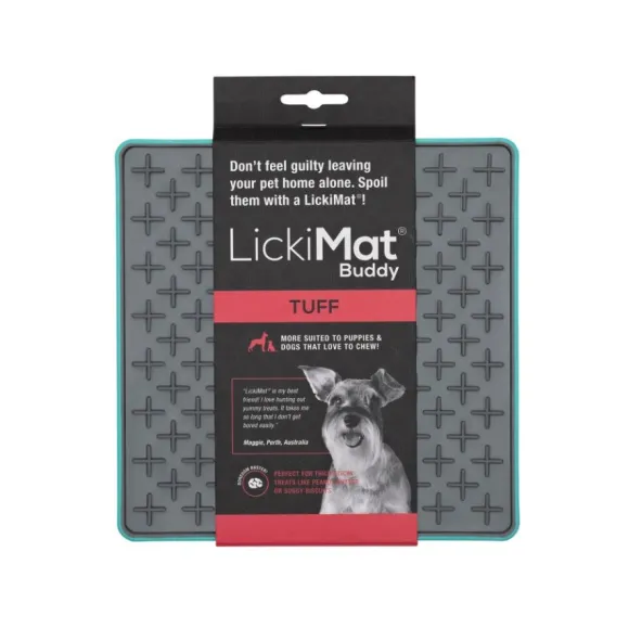 Lickimat Plato Interactivo Buddy Tuff Turquesa