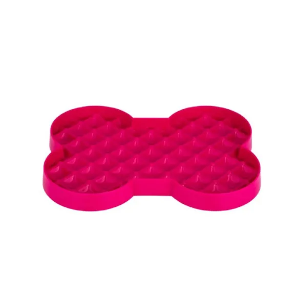 Lickimat Plato Interactivo Slodog Rosado