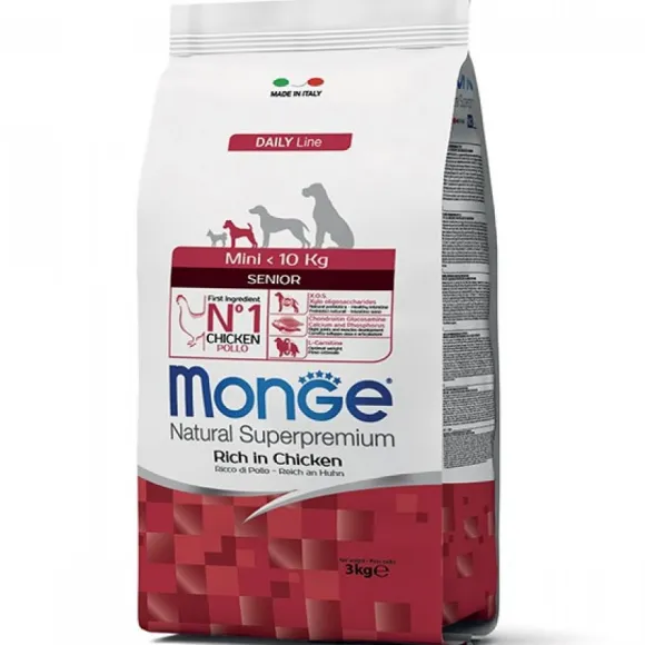 Monge Mini Sen Chicken 3 Kg Alimento Para Perro