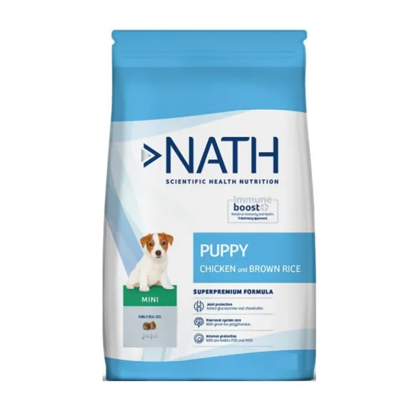 Nath Puppy Mini Sabor Pollo Y Arroz Integral Alimento Para Perros