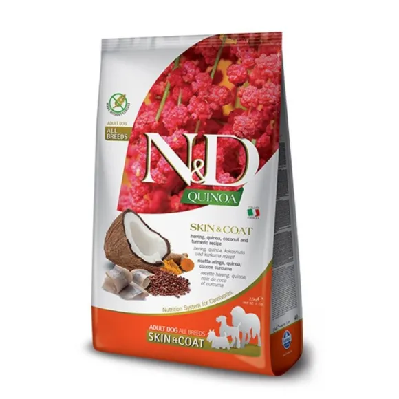 Natural&Delicious N&D Farmina Alimento Seco Quinoa Canine Skin & Coat Peixe