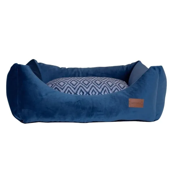 Ombala Tribe Snap Cama Cuna Azul Para Perros