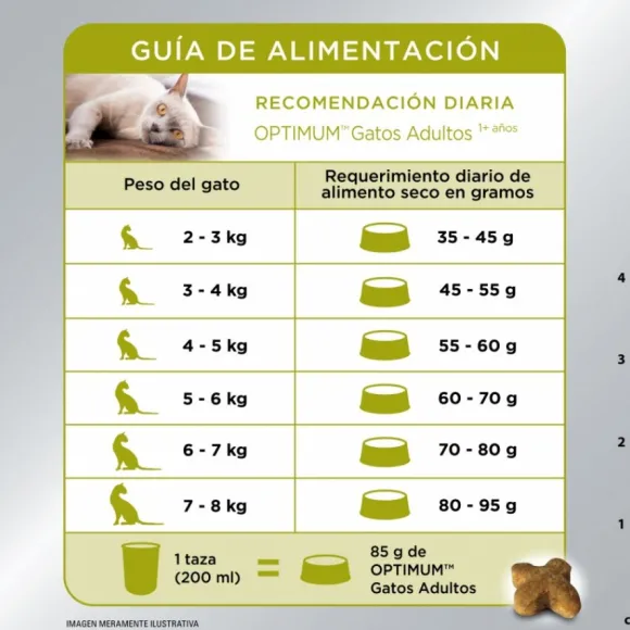 Optimum Adulto Sabor Pollo Alimento Para Gatos