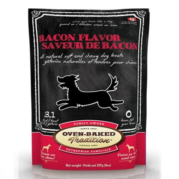 Oven Baked Tradition Bacon Dog Treats Snacks