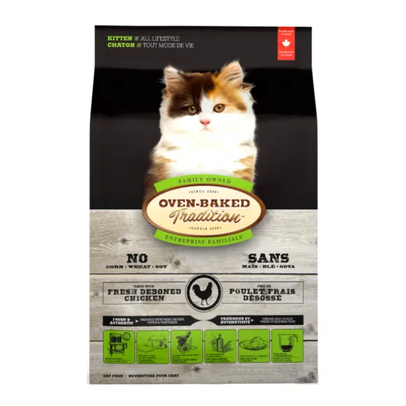 Oven Baked Tradition Chicken Kitten Food / All Lifestyle 2.27 Kg Alimento Para Gato