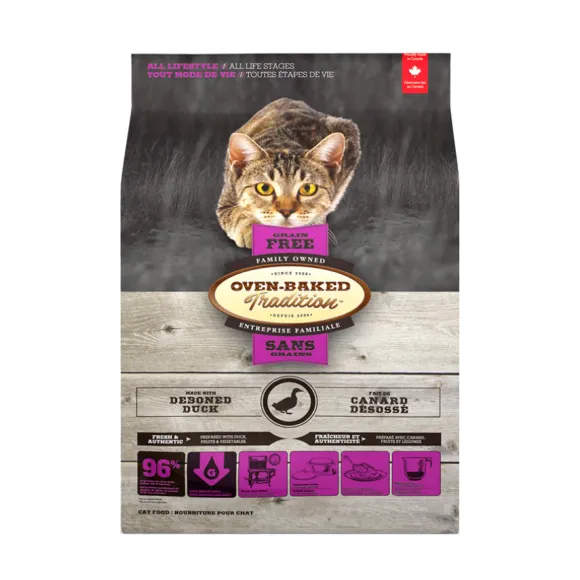 Oven Baked Tradition Gf Duck Cat Food All Lifestyle / All Life Stages Alimento Para Gato
