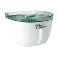Pet Woow Dispensador De Agua Para Mascotas - Blanco Con Negro