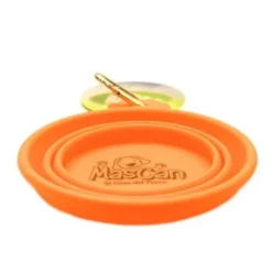 Plato Plegable De Silicona Simple Naranjo
