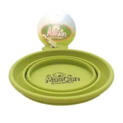 Plato Plegable De Silicona Simple Verde